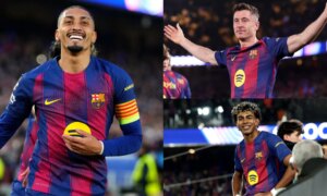 Barcelona-spillervurderinger vs Newcastle: Raphinhas rødglødende uke fortsetter mens Robert Lewandowski gjenoppdager sin scoring mens Blaugrana løper opprør for å forsegle Champions League-progresjonen