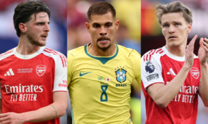 Starter Bruno Guimaraes for Arsenal? Hvorfor Martin Odegaard kunne bli solgt i midtbanefornyelse som fører til at kapteinsbindet blir overført til Declan Rice
