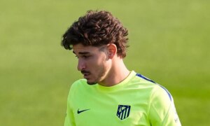 En mørk tunnel: Alvarez satt fast blant de dystre ansiktene i Atletico